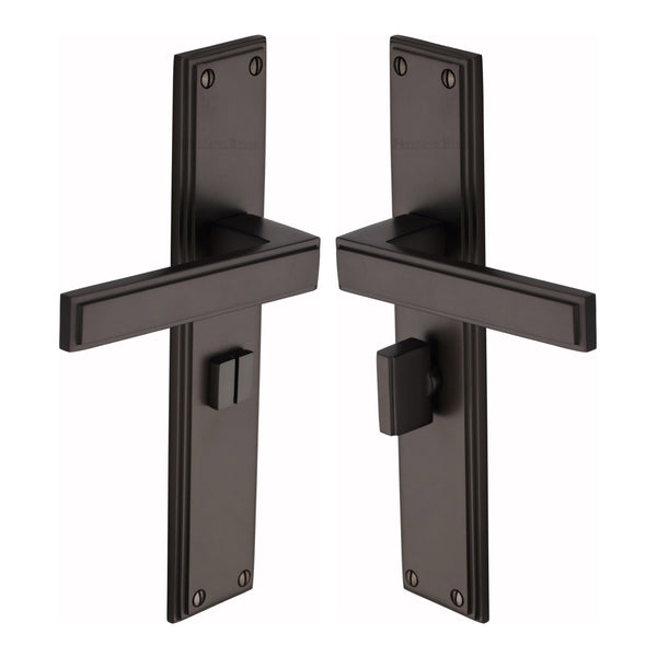 Heritage Brass Atlantis Long Bathroom set Matt Bronze finish - ATL6730-MB - Choice Handles
