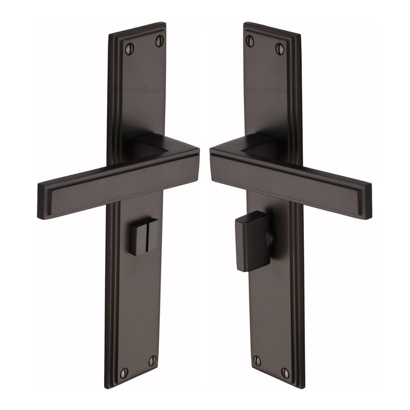 Heritage Brass Atlantis Long Bathroom set Matt Bronze finish - ATL6730-MB - Choice Handles