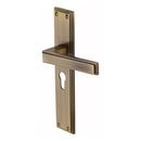 Heritage Brass Atlantis Long Euro Profile Antique Brass finish - ATL6748-AT - Choice Handles