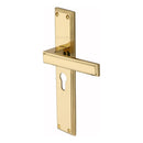 Heritage Brass Atlantis Long Euro Profile Polished Brass finish - ATL6748-PB - Choice Handles