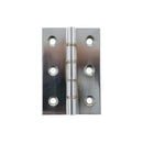 Atlantic Washered Butt Hinges 3" x 2" x 2.2mm inc Screws - Polished Chrome - AWH3222PC - Pair