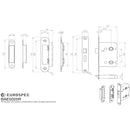 Eurospec - Easi-T Residential Bathroom Lock 65mm Radius - Nickel Plate - BAE5025NP/R - Choice Handles