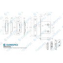 Eurospec - Easi-T Residential Bathroom Lock 78mm  - Electro Brassed - BAE5030EB - Choice Handles