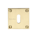 Heritage Brass Keyhole Escutcheon Satin Brass finish - BAU1556-SB - Choice Handles