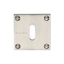 Heritage Brass Keyhole Escutcheon Satin Nickel finish - BAU1556-SN - Choice Handles