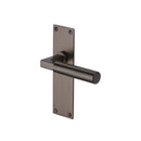 Heritage Brass Door Handle Lever Latch Bauhaus Design Matt Bronze finish - BAU7310-MB - Choice Handles