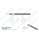 Eurospec - Back To Back Fixing Pack - 22mm Dia. Pull Handle - Satin Stainless Steel - BBF1022SSS - Choice Handles