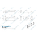 Eurospec - Straight Barrel Bolt 80mm x 38m - Satin Stainless Steel - BBT1080SSS - Choice Handles