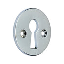 Prima - Open Door Keyhole Escutcheon  32mm - Bright Chrome - BC104