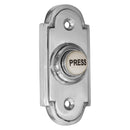 Prima - Shaped Door Bell Push 76mm x 33mm - Bright Chrome - BC1417