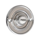 Prima - Circular Door Bell Push  60mm - Bright Chrome - BC1418