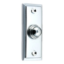Prima - Stepped Door Bell Push 74mm x 32mm - Bright Chrome - BC183