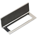 Prima - Draught Excluder / Front Door Letter Plate Tidy 260mm x 88mm - Bright Chrome - BC2012A