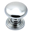 Prima - Ringed Plate Cabinet Cupboard Knob - Bright Chrome - BC2027A