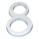 Prima - Door Numeral Pin Fix 102mm 8 - Bright Chrome - BC220/8