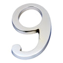 Prima - Door Numeral Pin Fix 102mm 9 - Bright Chrome - BC220/9