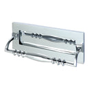 Prima - Front Door Letter Plate with Grab Handle 254mm x 101mm - Bright Chrome - BC383