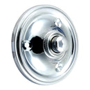 Prima - Victorian Circular Door Bell Push  60mm - Bright Chrome - BC39