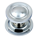 Prima - Victorian Centre Door Knob - Bright Chrome - BC669