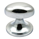 Prima - Oval Cabinet Cupboard Knob - Bright Chrome - BC872
