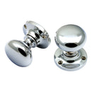 Prima - Mushroom Mortice Door Knob - Bright Chrome - BC92A