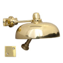 Prima - Domed Shop Bell Bracket 59mm x 21mm - Polished Brass - BH1001PB