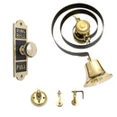 Prima - Butlers Bell with Round Embossed Pull - Polished Brass - BH1006PB