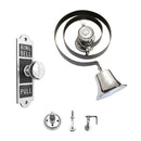 Prima - Butlers Bell with Round Embossed Pull - Bright Chrome - BH1006BC