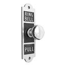 Prima - Shaped Oblong Embossed Pull for Butlers Bell 170mm x 50mm - Bright Chrome - BH1014BBC