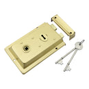Prima - Door Rim Lock 155mm x 105mm - Satin Brass - BH42