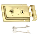 Prima - Door Rim Lock 155mm x 105mm - Polished Brass - BH43