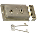 Prima - Door Rim Lock 155mm x 105mm - Antique Brass - BH44
