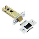 Prima - Door Tubular Latch CE Heavy Duty Backset 57mm 76mm - Bright Chrome - BH77BC/3