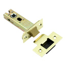 Prima - Door Tubular Latch CE Heavy Duty Backset 57mm 76mm - Electro Brass - BH77EB/3