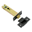 Prima - Door Tubular Latch CE Heavy Duty Backset 82mm 102mm - Matt Black - BH77MB/4