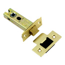 Prima - Door Tubular Latch CE Heavy Duty Backset 57mm 76mm - Satin Brass - BH77SB/3