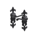Spira Brass - Fleur De Lys Lever Handle - Matt Black - BI1101 - Choice Handles