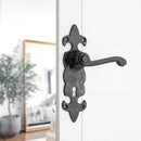 Spira Brass - Fleur De Lys Lever Handle - Matt Black - BI1101 - Choice Handles