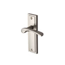 Heritage Brass Door Handle Lever Latch Boston Design Satin Nickel finish - BOS1010-SN - Choice Handles
