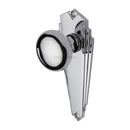 Heritage Brass Mortice Knob on Latch Plate Broadway Design Polished Chrome finish - BR1810-PC - Choice Handles