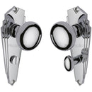 Heritage Brass Mortice Knob on Bathroom Plate Broadway Design Polished Chrome finish - BR1830-PC - Choice Handles