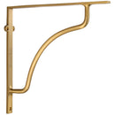 Heritage Brass Cable Shelf Bracket 10'' x 10'' Satin Brass finish - BR2120 10-SB