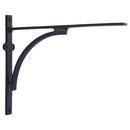 Heritage Brass Arch Shelf Bracket 10'' x 8'' Matt Black finish - BR2140 10-BKMT