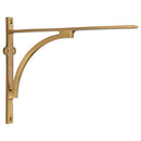 Heritage Brass Arch Shelf Bracket 10'' x 8'' Satin Brass finish - BR2140 10-SB