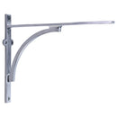 Heritage Brass Arch Shelf Bracket 10'' x 8'' Satin Chrome finish - BR2140 10-SC