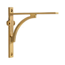 Heritage Brass Arch Shelf Bracket 6'' x 5'' Satin Brass finish - BR2140 6-SB