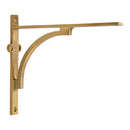 Heritage Brass Arch Shelf Bracket 8'' x 6.5'' Satin Brass finish - BR2140 8-SB