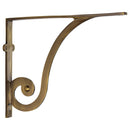 Heritage Brass Ornate Shelf Bracket 10'' x 8'' Antique Brass finish - BR2170 10-AT