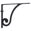 Heritage Brass Ornate Shelf Bracket 10'' x 8'' Matt Black finish - BR2170 10-BKMT