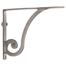 Heritage Brass Ornate Shelf Bracket 10'' x 8'' Satin Nickel finish - BR2170 10-SN